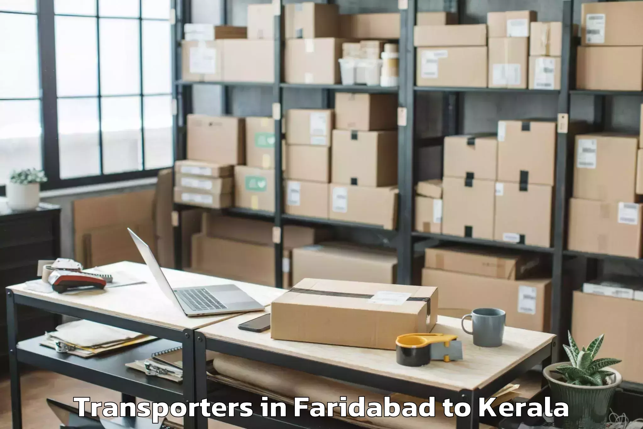 Top Faridabad to Kodamthuruth Transporters Available